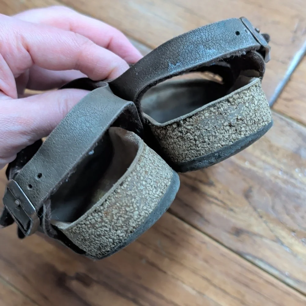 Birkenstock Milano Kids Dark Brown Sandals